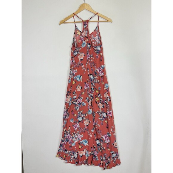 Wet Seat Vintage Y2K Floral Hi Low Midi Rayon Sleeveless Dress Women's‎ Sz Small - Picture 5 of 6